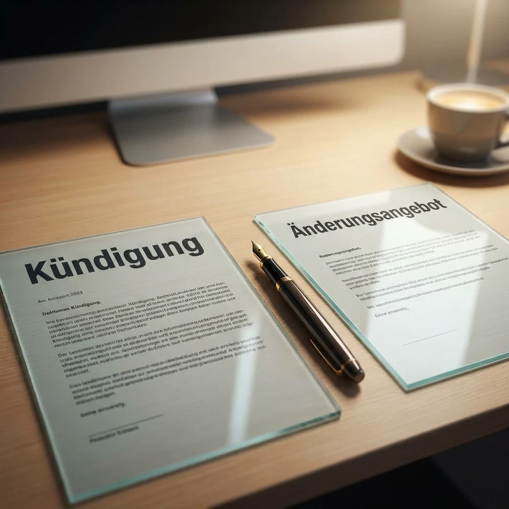 Kündigung und Änderungsangebot