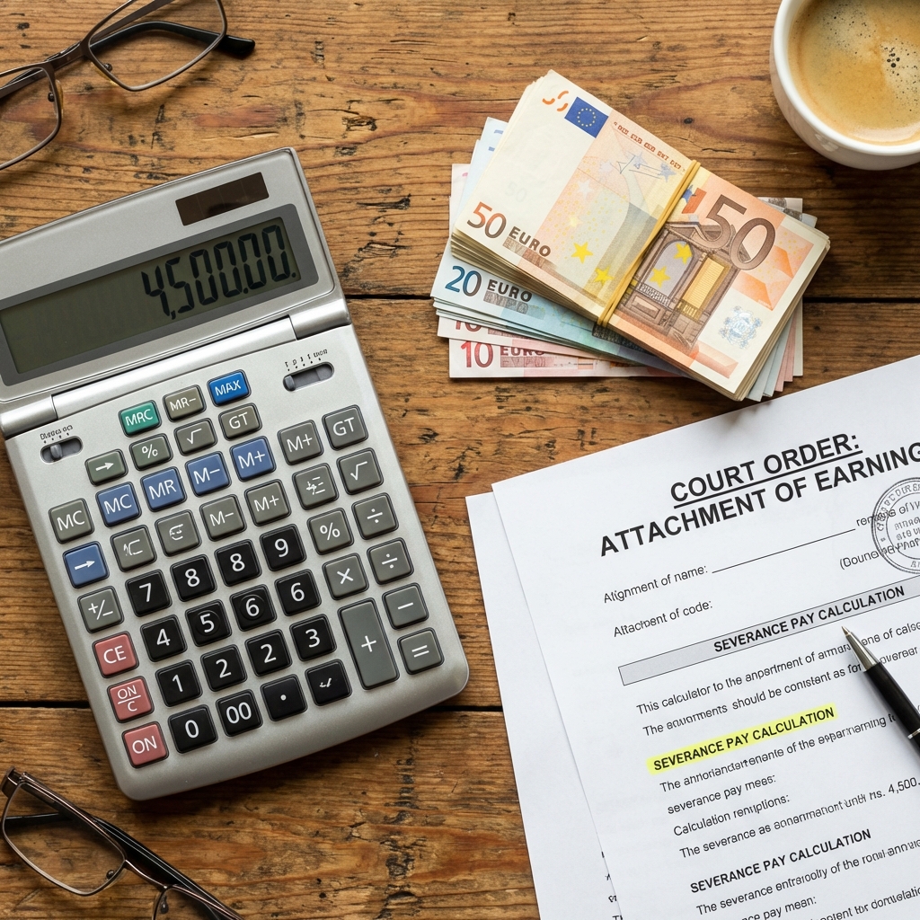 Pfändung einer Abfindung: konkrete Berechnung