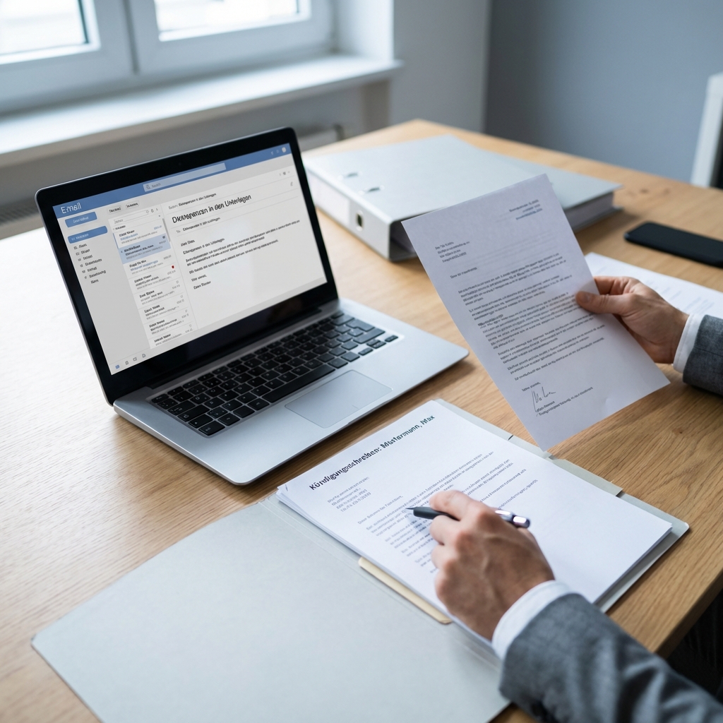 Prüfung von Dokumenten am Schreibtisch - Symbolbild Prozessbetrug
