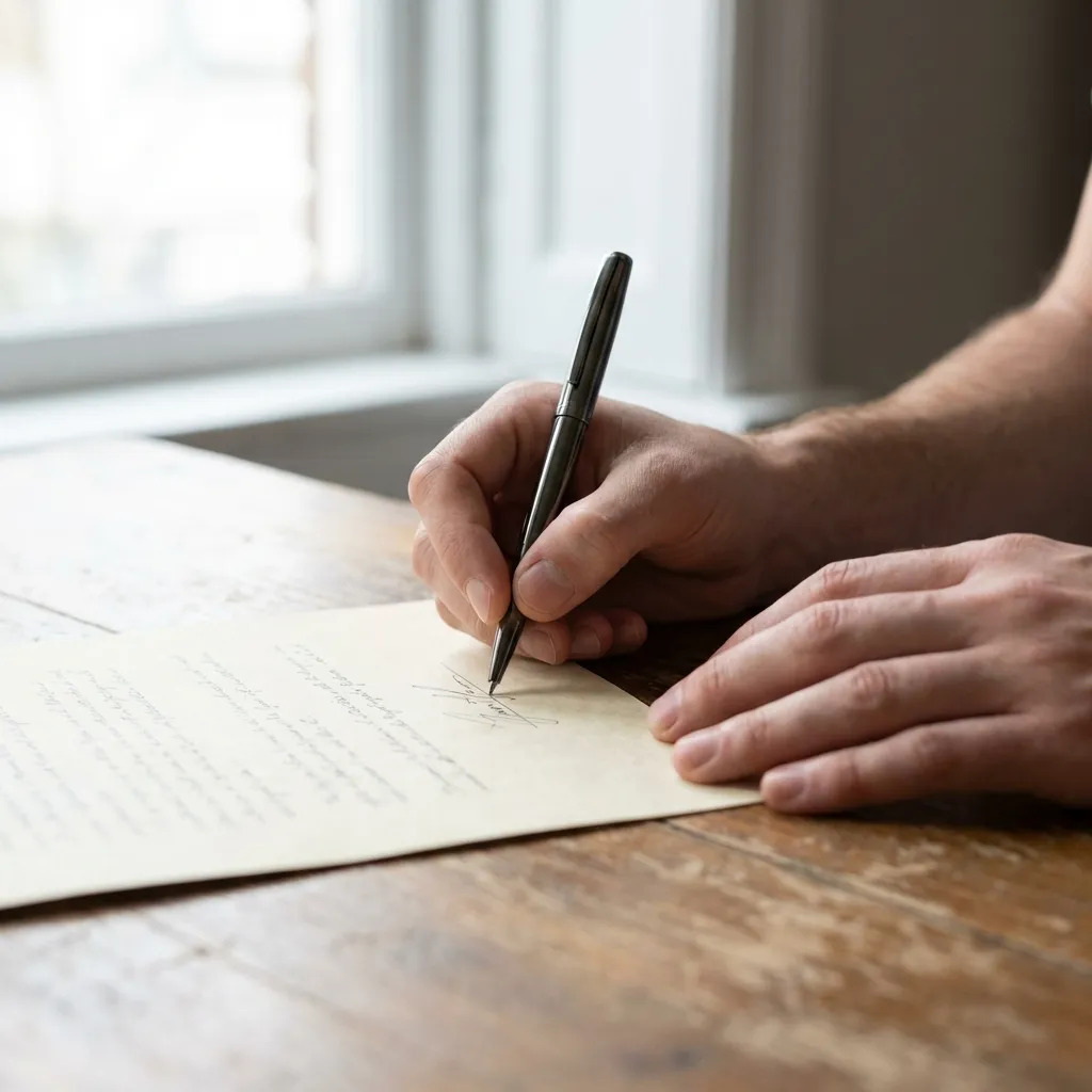 Schriftliche Kündigung Mietvertrag Unterschrift